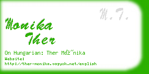 monika ther business card